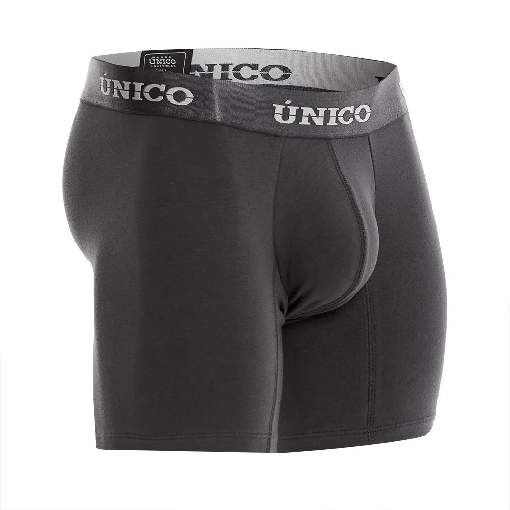 Bekleidung_Mundo Unico_Herrenunterwäsche Unico 22120100204 Asfalto A22 Boxershorts Farbe 96-Dunkelgrau