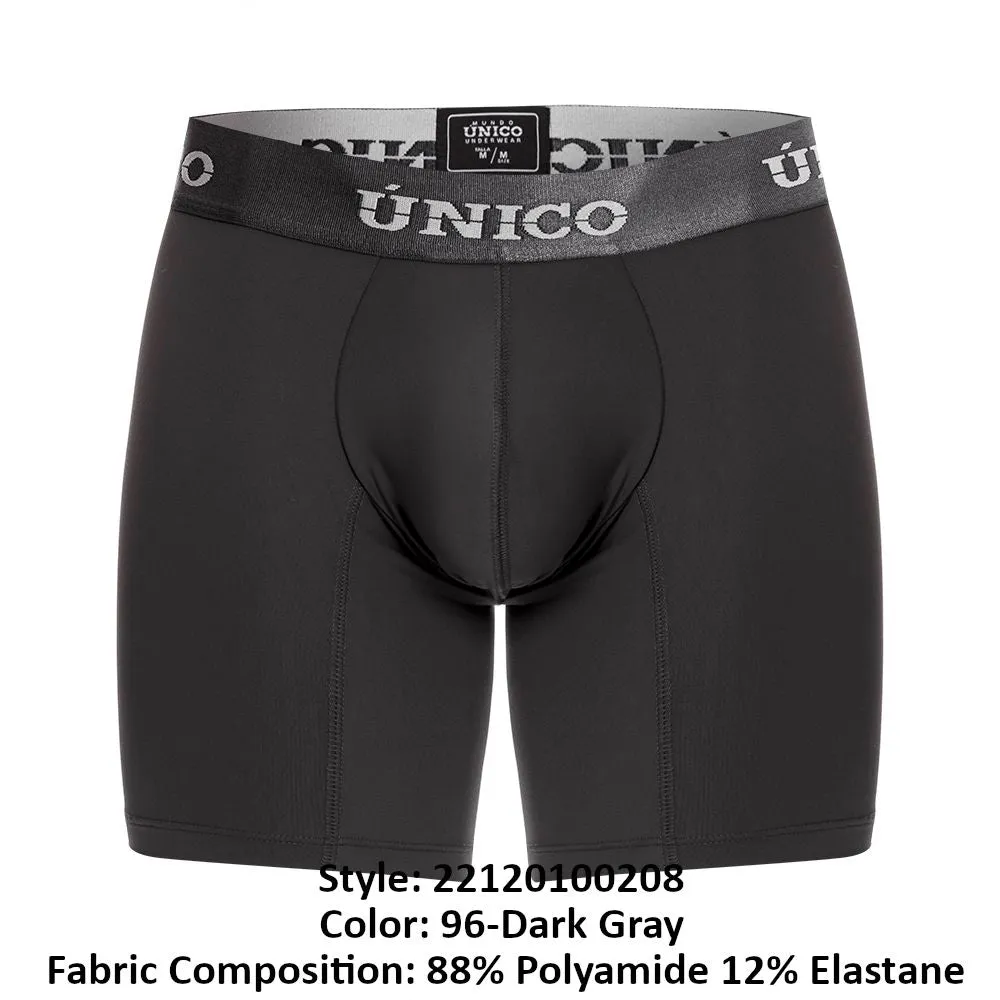 Bekleidung_Mundo Unico_Herrenunterwäsche Unico 22120100208 Asphalt M22 Boxershorts Farbe 96-Dunkelgrau