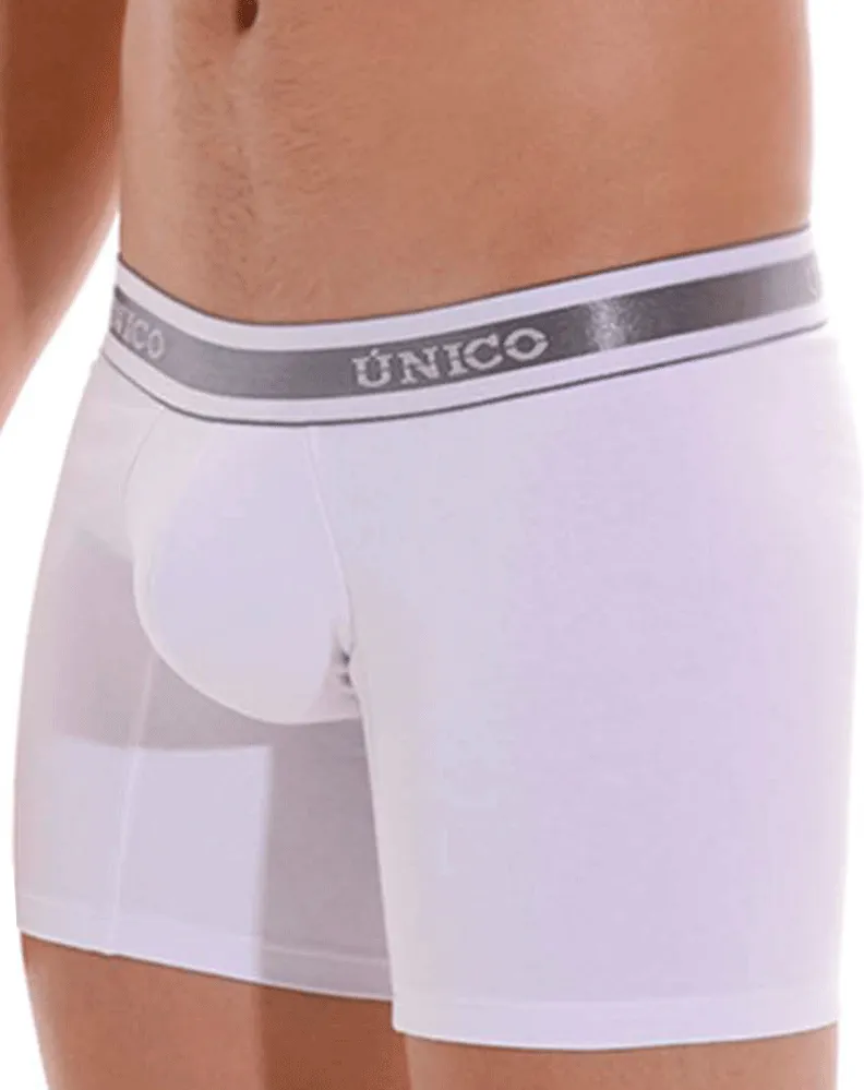 Bekleidung_Mundo Unico_Herrenunterwäsche Unico 22120100212 Glanz M22 Boxershorts 00-weiß