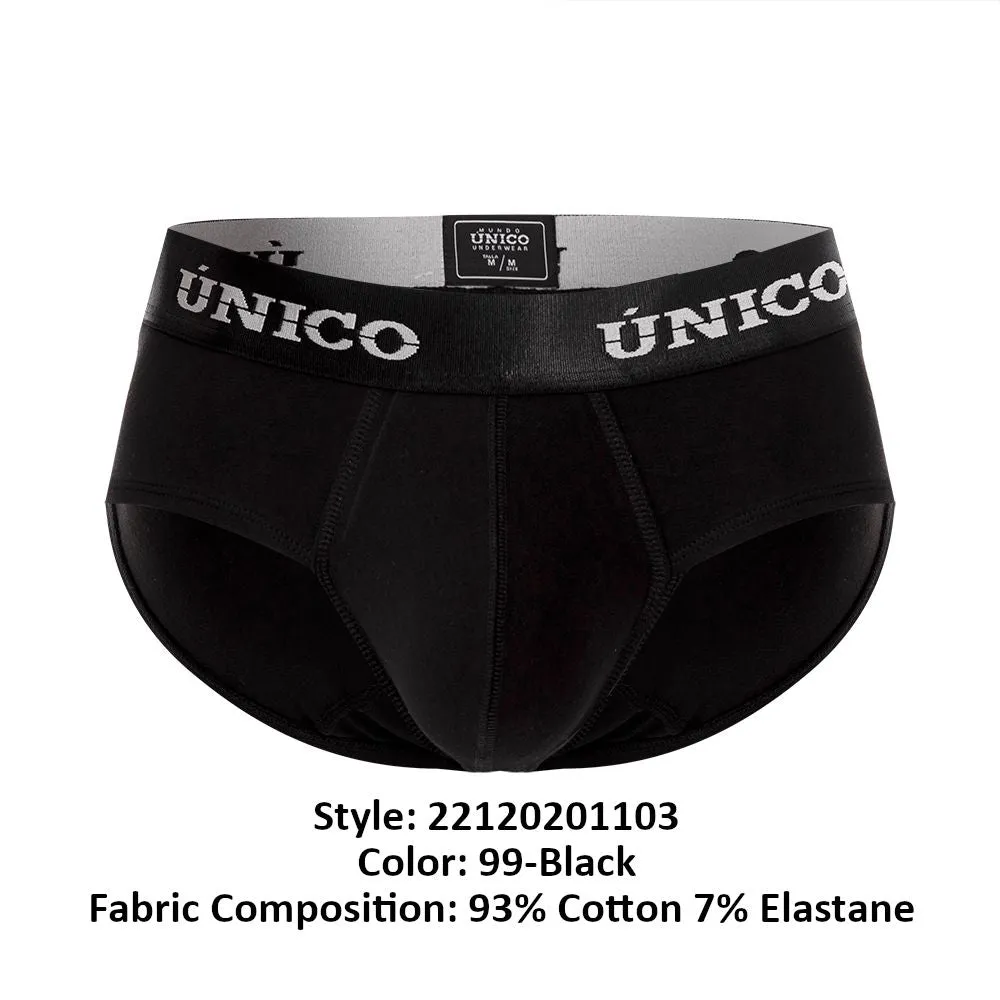 Bekleidung_Mundo Unico_Herrenunterwäsche Unico 22120201103 Intenso A22 Slip Farbe 99-Schwarz