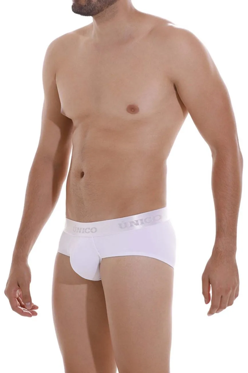 Bekleidung_Mundo Unico_Herrenunterwäsche Unico 22120201105 Cristalino M22 Slip Farbe 00-Weiß