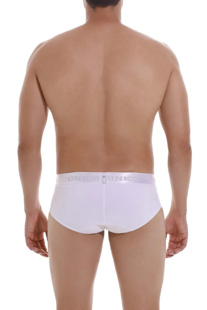 Bekleidung_Mundo Unico_Herrenunterwäsche Unico 22120201105 Cristalino M22 Slip Farbe 00-Weiß