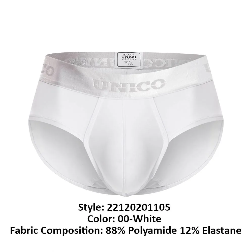 Bekleidung_Mundo Unico_Herrenunterwäsche Unico 22120201105 Cristalino M22 Slip Farbe 00-Weiß