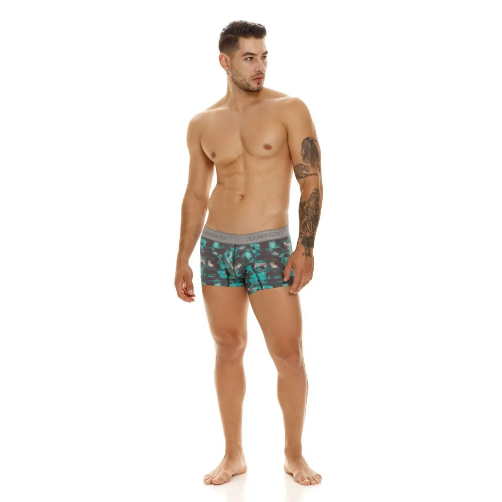 Bekleidung_Mundo Unico_Herrenunterwäsche Unico 23050100104 Schachbrett-Boxershorts Farbe 63-Grün