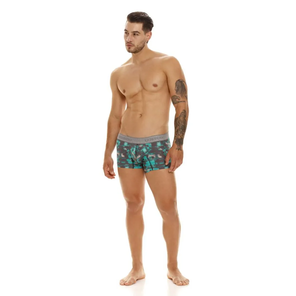 Bekleidung_Mundo Unico_Herrenunterwäsche Unico 23050100104 Schachbrett-Boxershorts Farbe 63-Grün