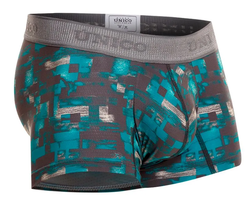 Bekleidung_Mundo Unico_Herrenunterwäsche Unico 23050100104 Schachbrett-Boxershorts Farbe 63-Grün