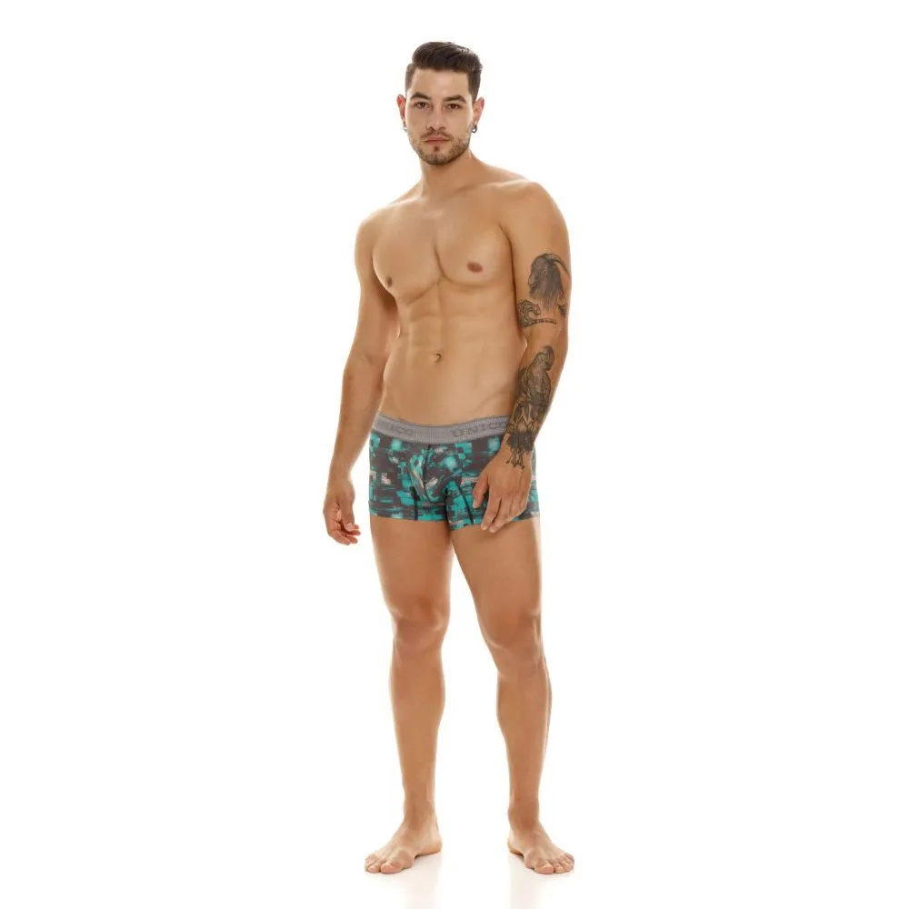 Bekleidung_Mundo Unico_Herrenunterwäsche Unico 23050100104 Schachbrett-Boxershorts Farbe 63-Grün