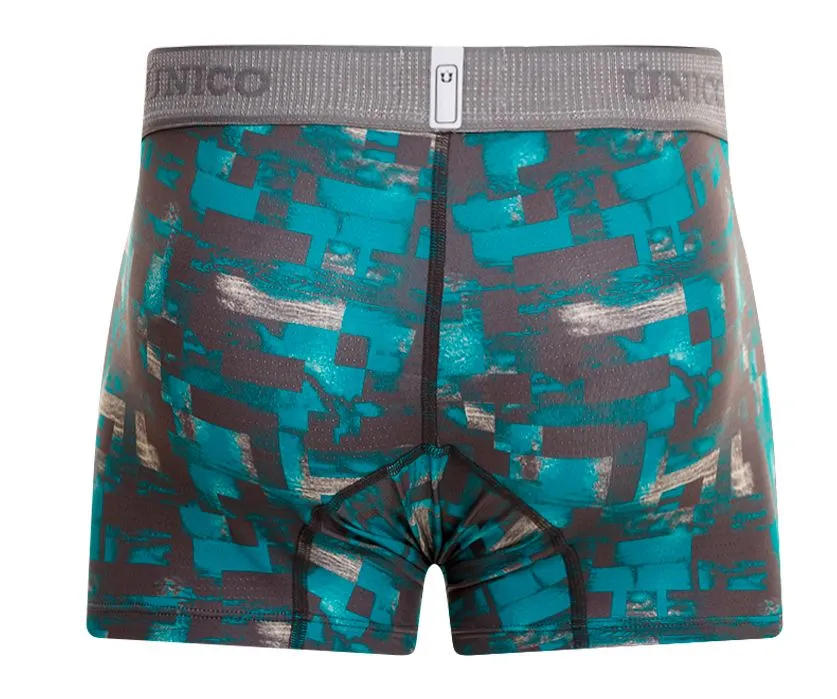 Bekleidung_Mundo Unico_Herrenunterwäsche Unico 23050100104 Schachbrett-Boxershorts Farbe 63-Grün