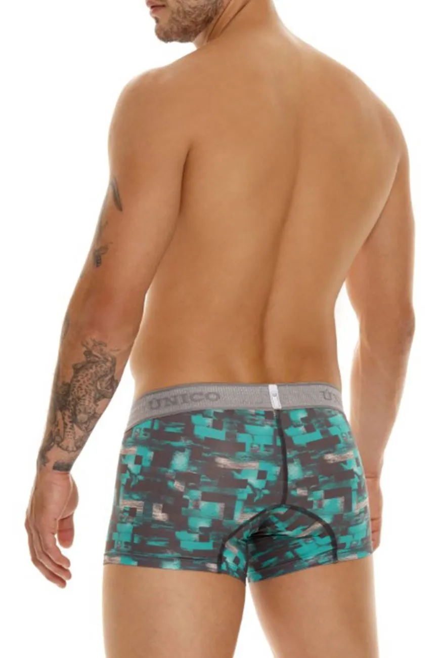 Bekleidung_Mundo Unico_Herrenunterwäsche Unico 23050100104 Schachbrett-Boxershorts Farbe 63-Grün