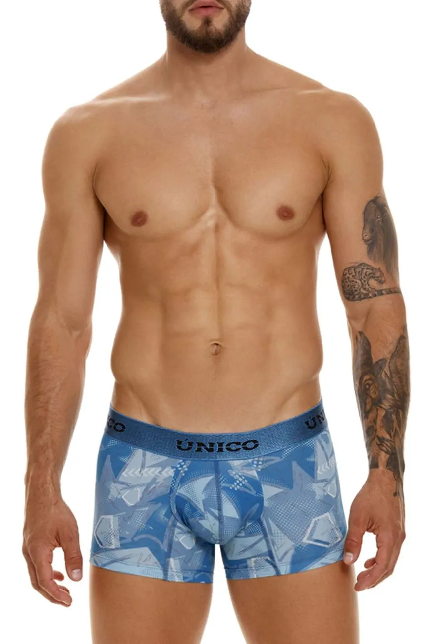 Bekleidung_Mundo Unico_Herrenunterwäsche Unico 23080100102 Musterhose Farbe 46-Blau