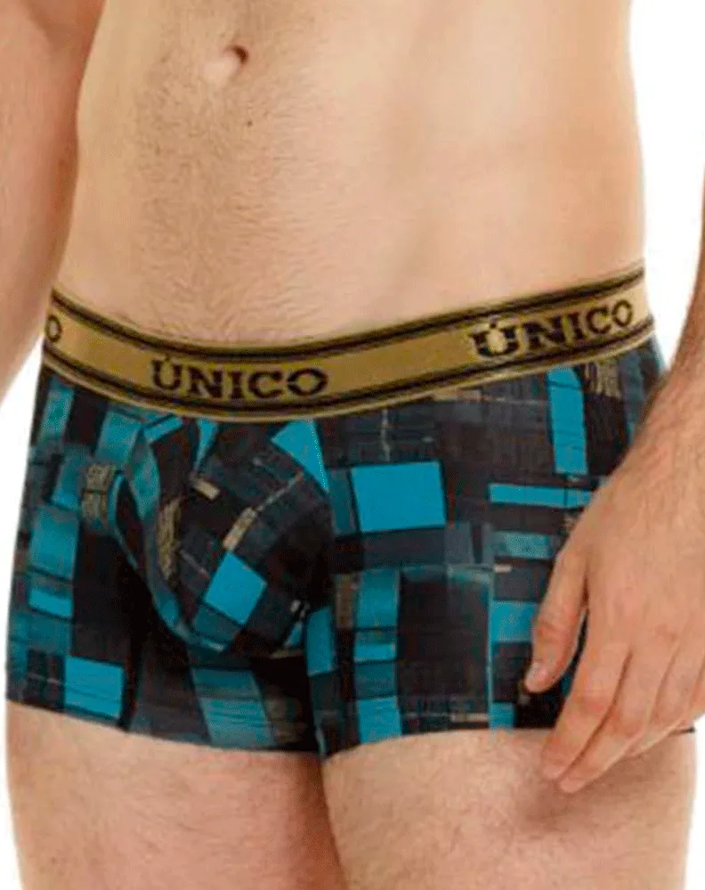 Bekleidung_Mundo Unico_Herrenunterwäsche Unico 24010100104 Schema Slips 46-blau