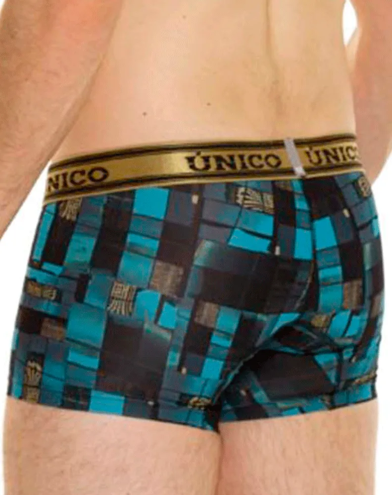 Bekleidung_Mundo Unico_Herrenunterwäsche Unico 24010100104 Schema Slips 46-blau