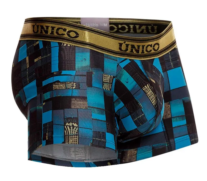 Bekleidung_Mundo Unico_Herrenunterwäsche Unico 24010100104 Schema Slips Farbe 46-Blau