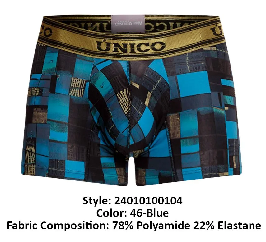 Bekleidung_Mundo Unico_Herrenunterwäsche Unico 24010100104 Schema Slips Farbe 46-Blau