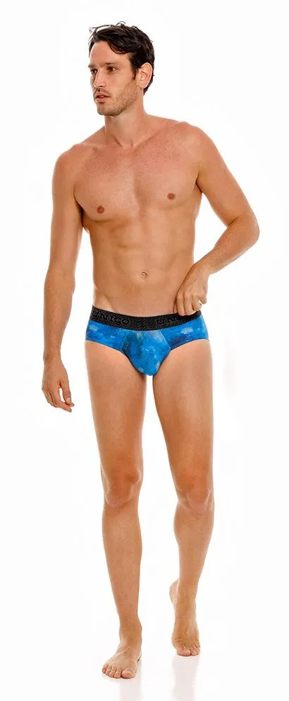 Bekleidung_Mundo Unico_Herrenunterwäsche Unico 24080101110 Infinito Slips Farbe 46-Blau