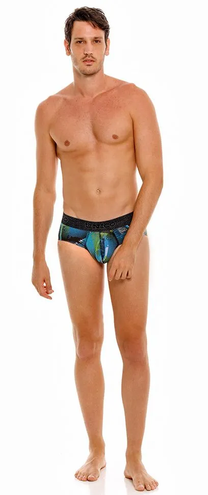 Bekleidung_Mundo Unico_Herrenunterwäsche Unico 24080101117 Trino Slip Farbe 99-Bedruckt