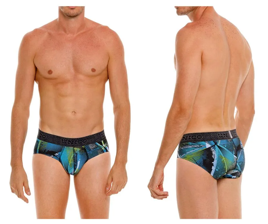 Bekleidung_Mundo Unico_Herrenunterwäsche Unico 24080101117 Trino Slip Farbe 99-Bedruckt