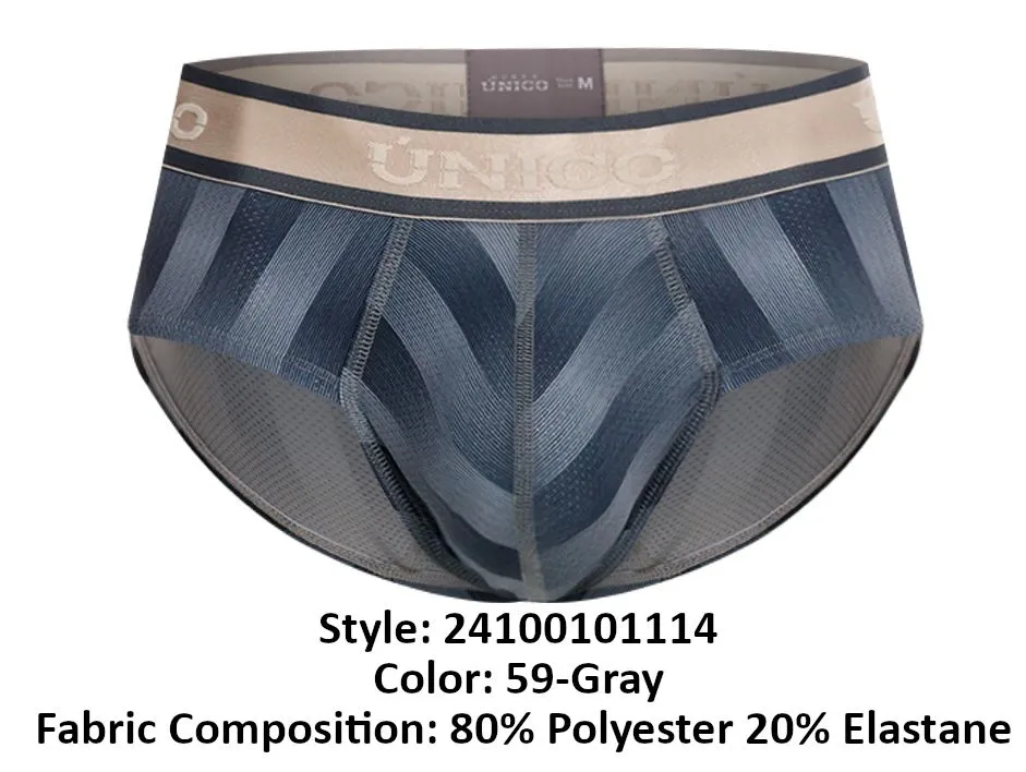 Bekleidung_Mundo Unico_Herrenunterwäsche Unico 24100101114 Ejes Slip Farbe 59-Grau