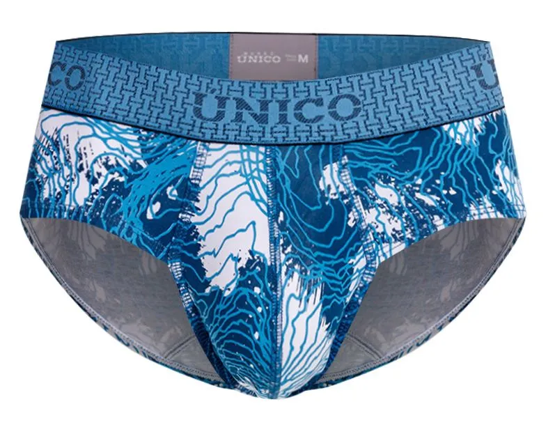 Bekleidung_Mundo Unico_Herrenunterwäsche Unico 25020101117 Lack-Slip Farbe 46-Blau