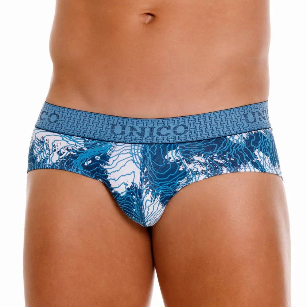 Bekleidung_Mundo Unico_Herrenunterwäsche Unico 25020101117 Lack-Slip Farbe 46-Blau