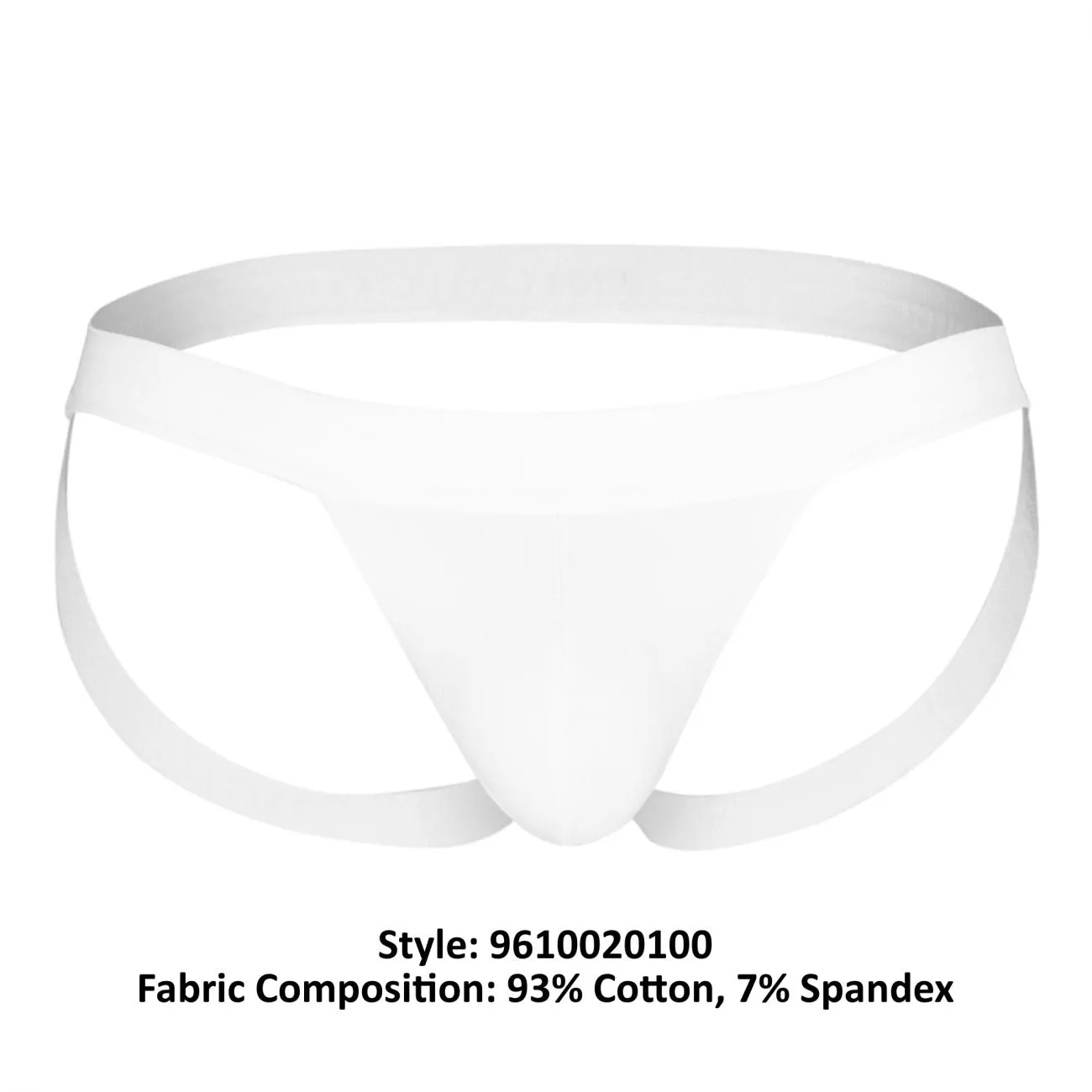 Bekleidung_Mundo Unico_Herrenunterwäsche Unico 9610020100 (9612010120100) Jockstrap Cristalino Baumwolle Farbe Weiß