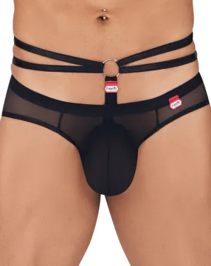 Clothing_Pikante_Mens Underwear Pikante 0842 Wolf Briefs Black