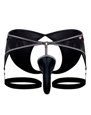 Bekleidung_Pikante_Herrenunterwäsche Pikante 0987 Abuya Strumpfhalter Jockstrap Schwarz