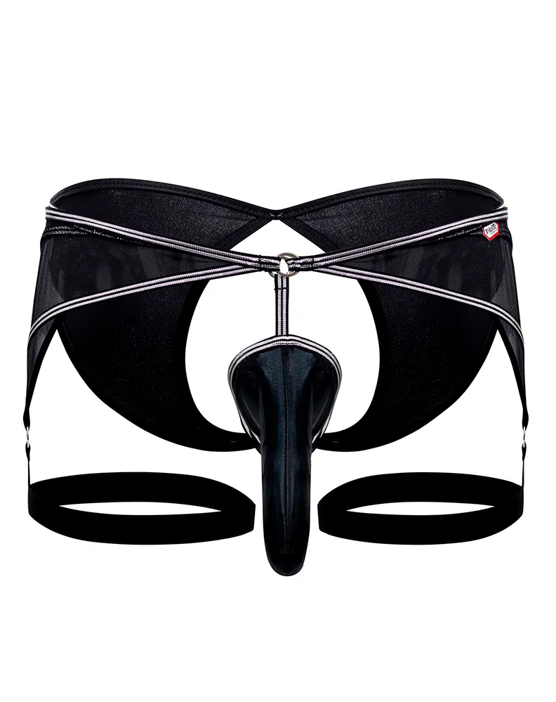 Bekleidung_Pikante_Herrenunterwäsche Pikante 0987 Abuya Strumpfhalter Jockstrap Schwarz