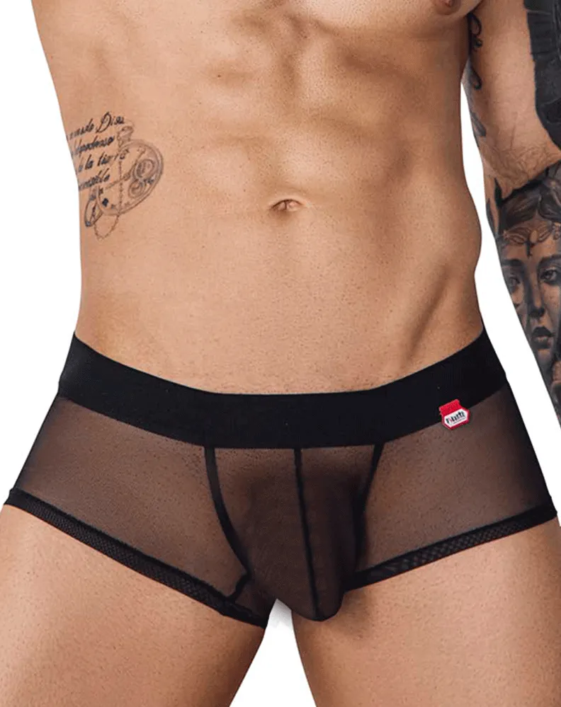 Bekleidung_Pikante_Herrenunterwäsche Pikante 1090 Strapazierfähige Mesh-Boxershorts Schwarz