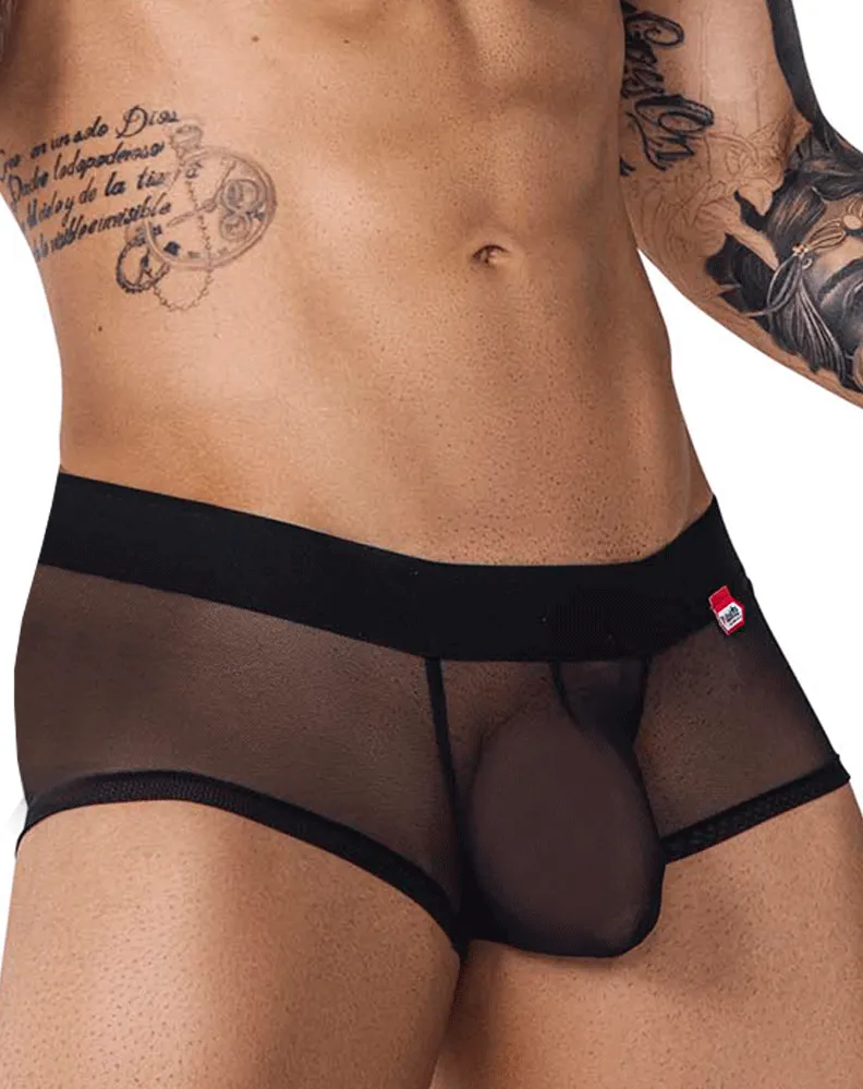 Bekleidung_Pikante_Herrenunterwäsche Pikante 1090 Strapazierfähige Mesh-Boxershorts Schwarz