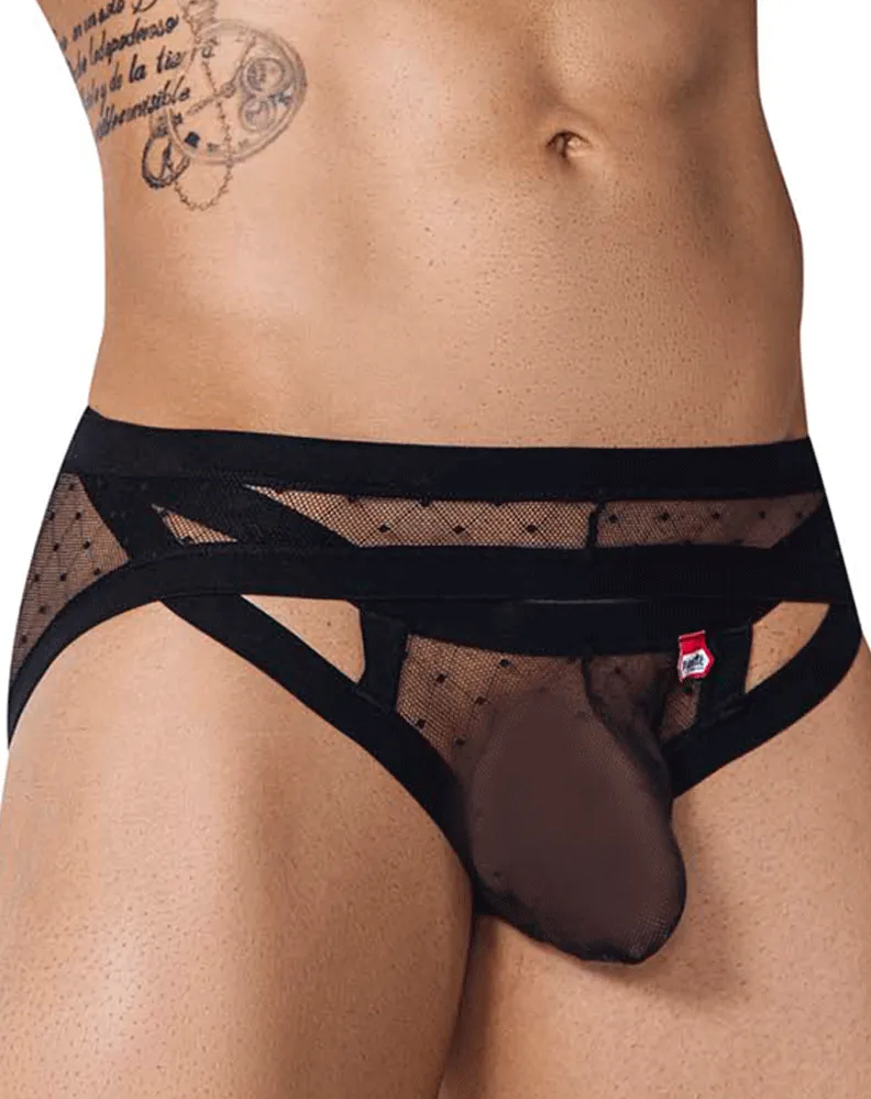 Bekleidung_Pikante_Herrenunterwäsche Pikante 1093 Oomph Mesh Slip Schwarz