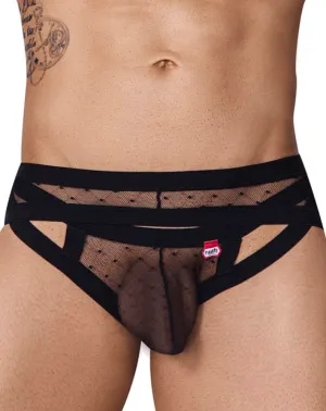Bekleidung_Pikante_Herrenunterwäsche Pikante 1093 Oomph Mesh Slip Schwarz