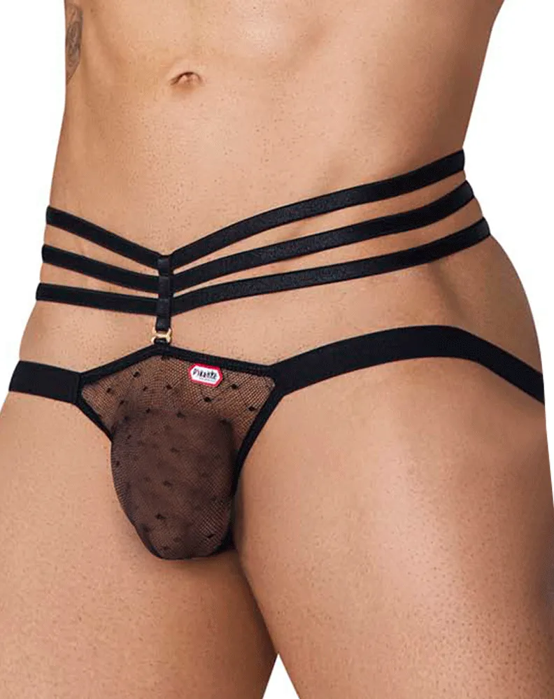 Bekleidung_Pikante_Herrenunterwäsche Pikante 1095 Oomph Mesh Jockstrap Schwarz