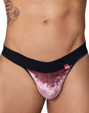 Bekleidung_Pikante_Herrenunterwäsche Pikante 1099 Verdeckte Samt-Tangas Pink