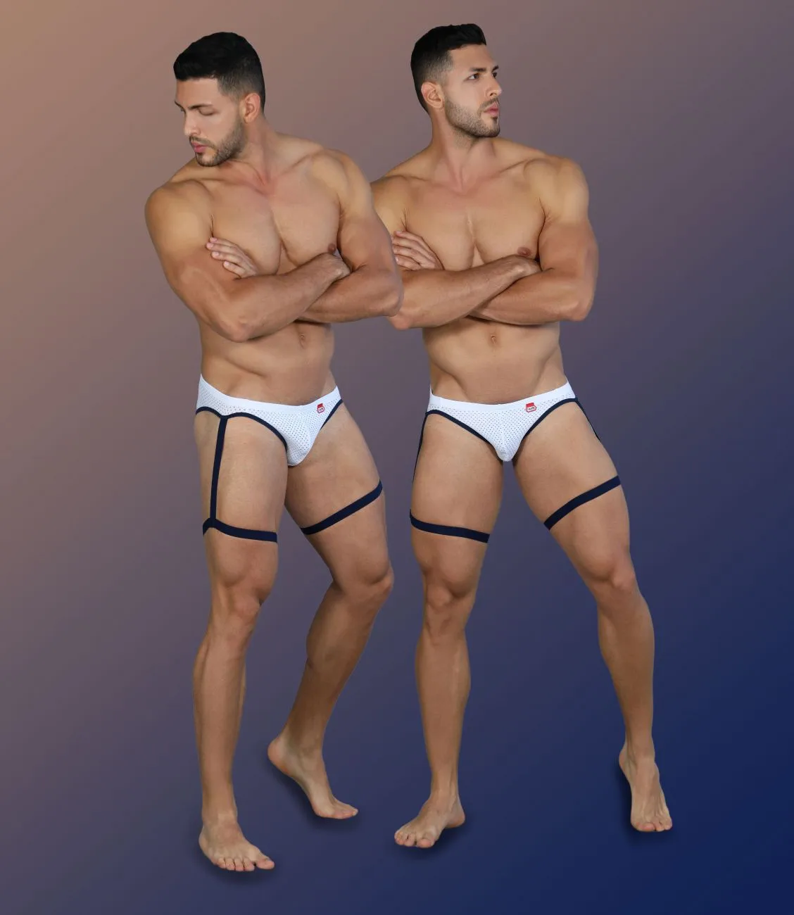 Bekleidung_Pikante_Herrenunterwäsche Pikante PIK 0217 Abenteuer Strumpfhalter Slip Farbe Weiß