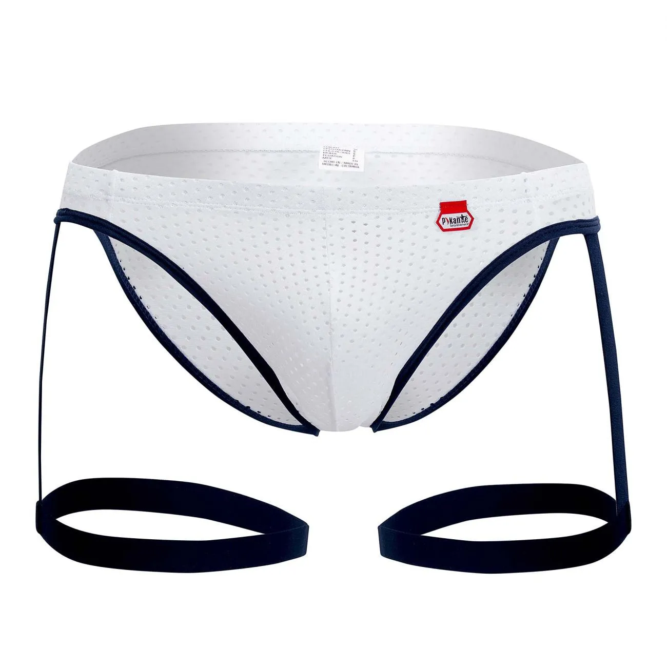 Bekleidung_Pikante_Herrenunterwäsche Pikante PIK 0217 Abenteuer Strumpfhalter Slip Farbe Weiß