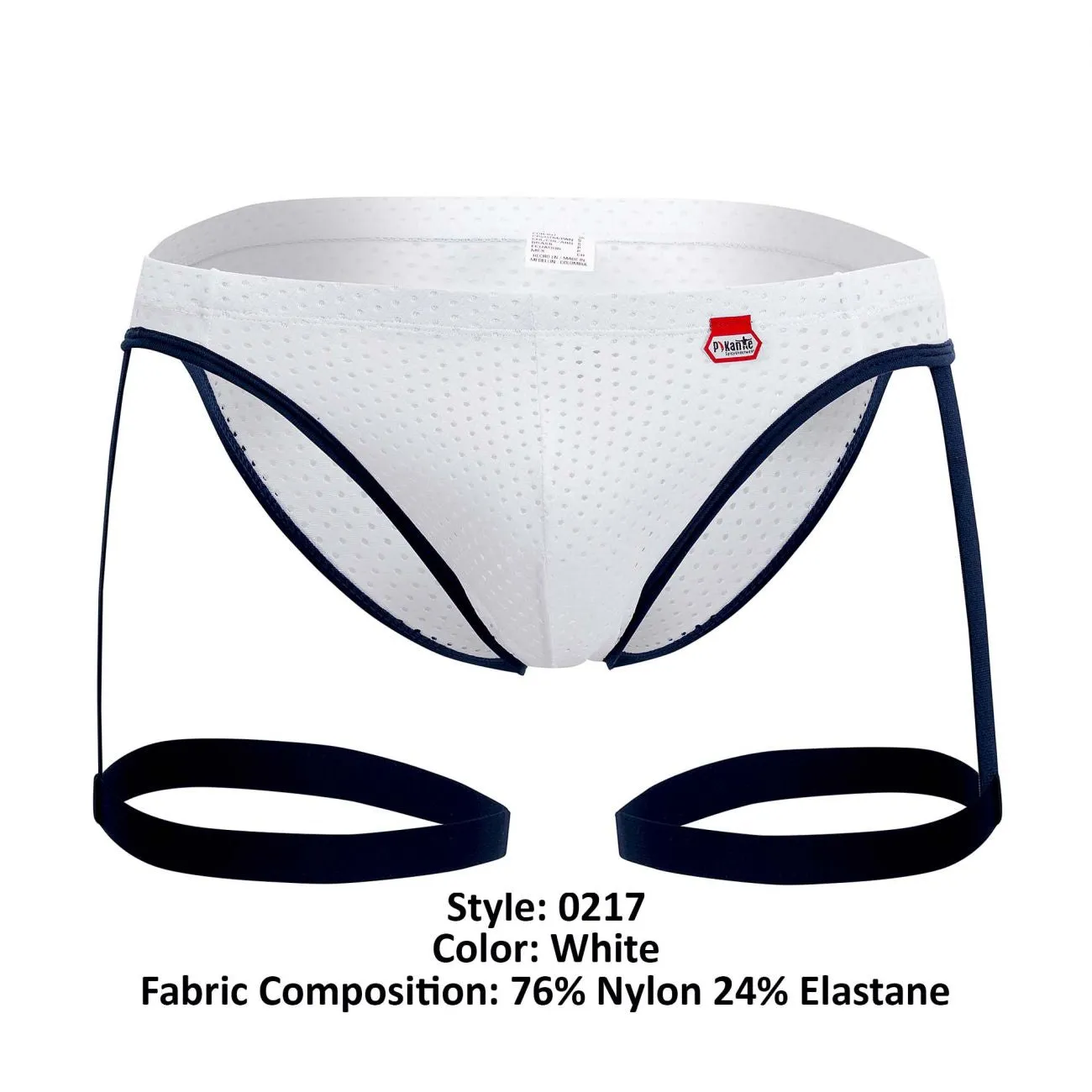 Bekleidung_Pikante_Herrenunterwäsche Pikante PIK 0217 Abenteuer Strumpfhalter Slip Farbe Weiß