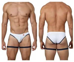 Bekleidung_Pikante_Herrenunterwäsche Pikante PIK 0217 Abenteuer Strumpfhalter Slip Farbe Weiß