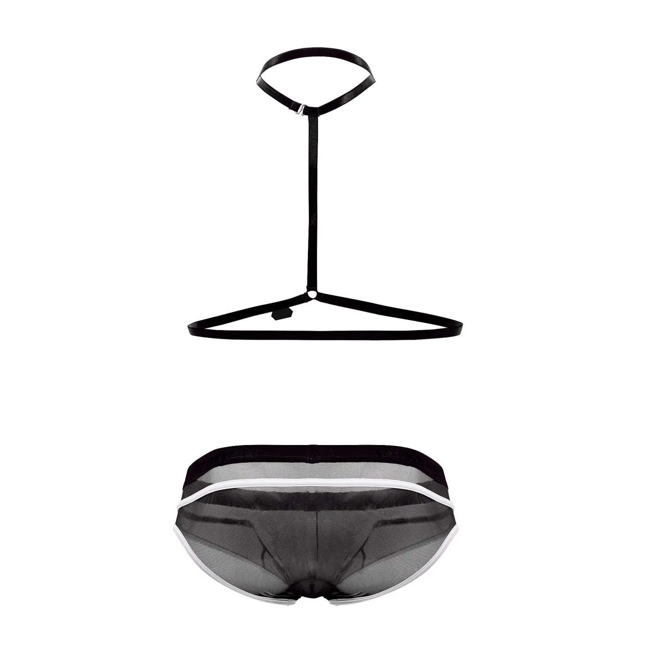Bekleidung_Pikante_Herrenunterwäsche Pikante PIK 0495 Heiße Gurt-Briefs Farbe Schwarz