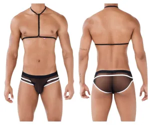 Bekleidung_Pikante_Herrenunterwäsche Pikante PIK 0495 Heiße Gurt-Briefs Farbe Schwarz
