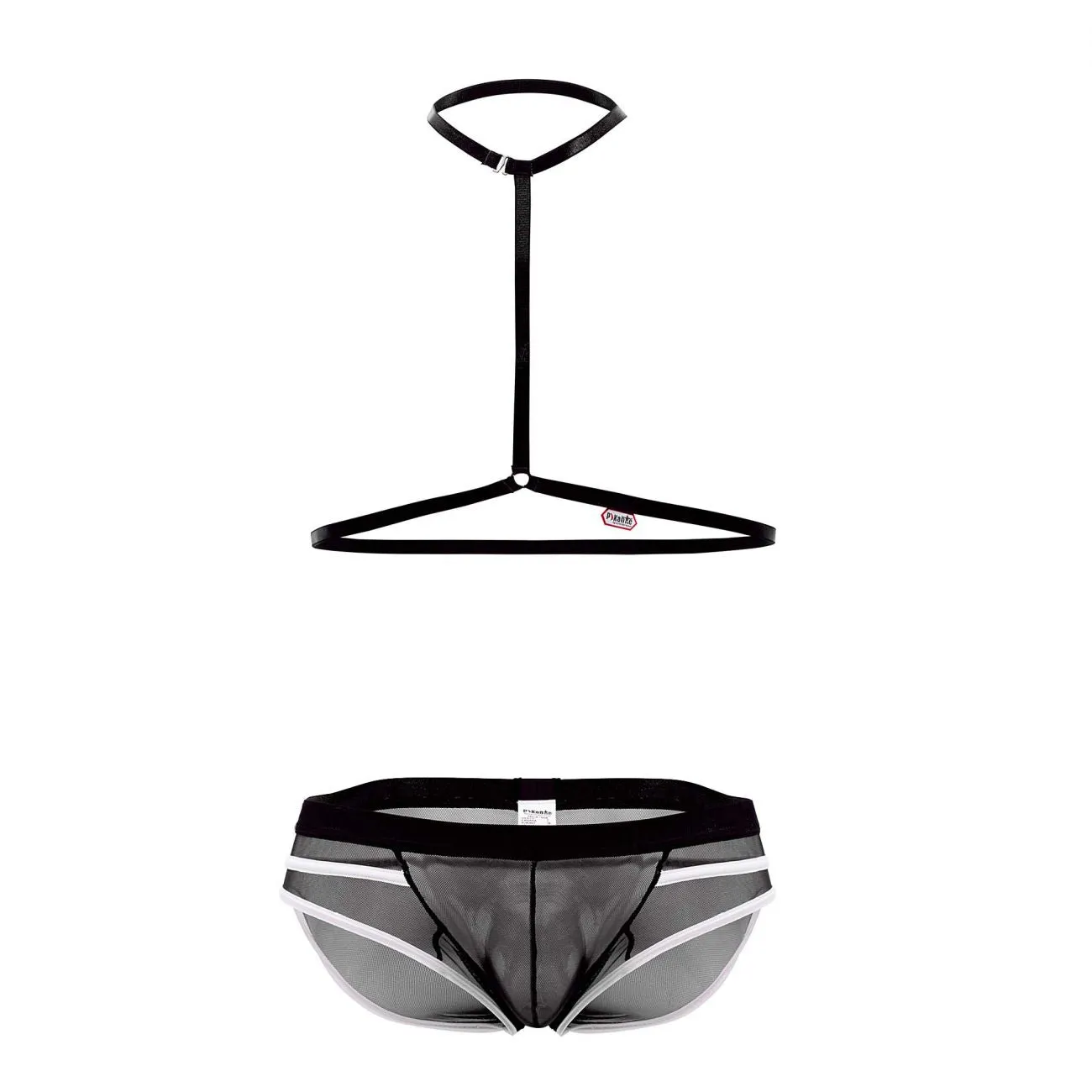 Bekleidung_Pikante_Herrenunterwäsche Pikante PIK 0495 Heiße Gurt-Briefs Farbe Schwarz