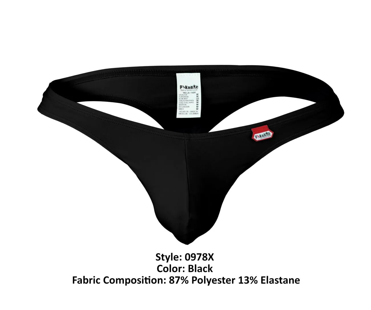 Bekleidung_Pikante_Herrenunterwäsche Pikante PIK 0978X Angola Tangas Farbe Schwarz