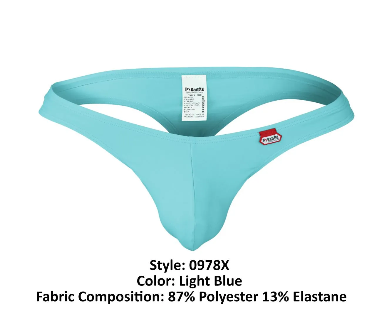 Bekleidung_Pikante_Herrenunterwäsche Pikante PIK 0978X Angola Tangas Farbe Hellblau