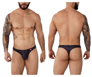 Clothing_Pikante_Mens Underwear Pikante PIK 1009 Potenza Thongs Color Black