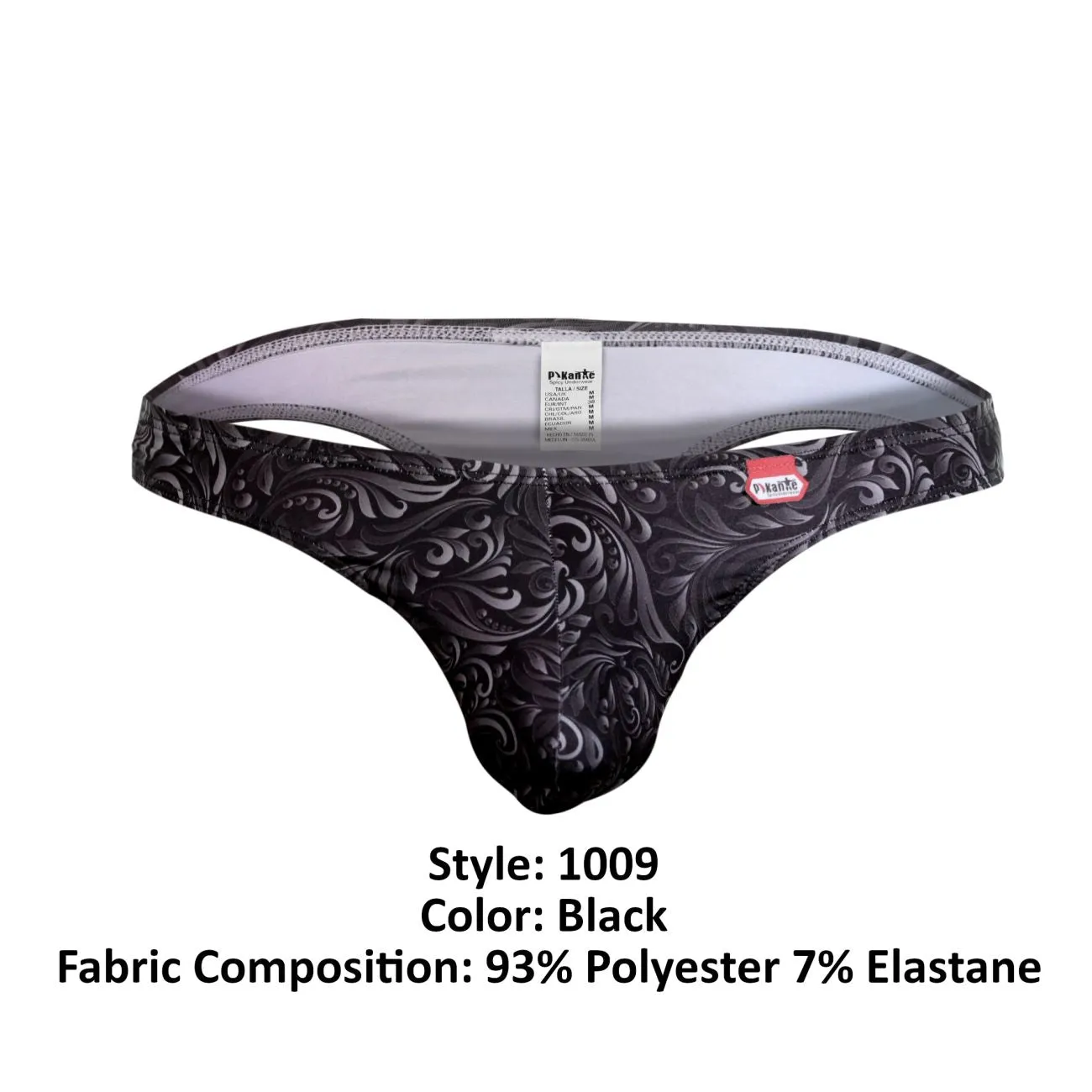 Bekleidung_Pikante_Herrenunterwäsche Pikante PIK 1009 Potenza Tangas Farbe Schwarz