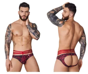 Clothing_Pikante_Mens Underwear Pikante PIK 1080 Fiery Jockstrap Color Red