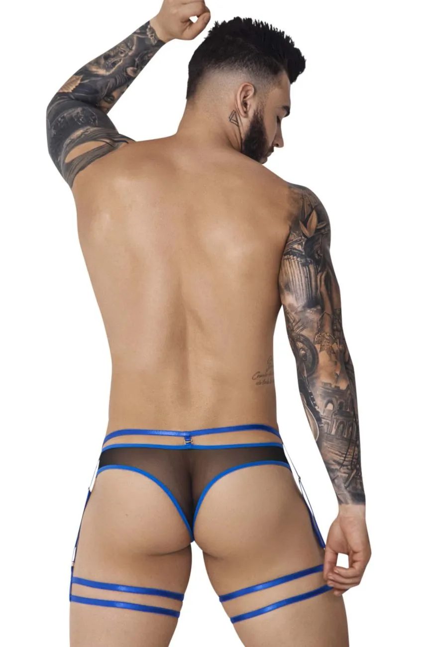 Bekleidung_Pikante_Herrenunterwäsche Pikante PIK 1082 Lujueria Strumpfhalter-Tangas Farbe Blau