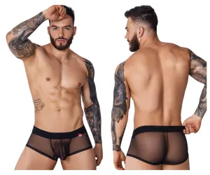 Clothing_Pikante_Mens Underwear Pikante PIK 1090 Burly Mesh Trunks Color Black
