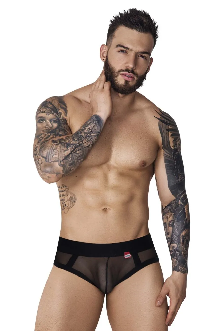 Bekleidung_Pikante_Herrenunterwäsche Pikante PIK 1091 Strapazierfähige Mesh-Slip Farbe Schwarz
