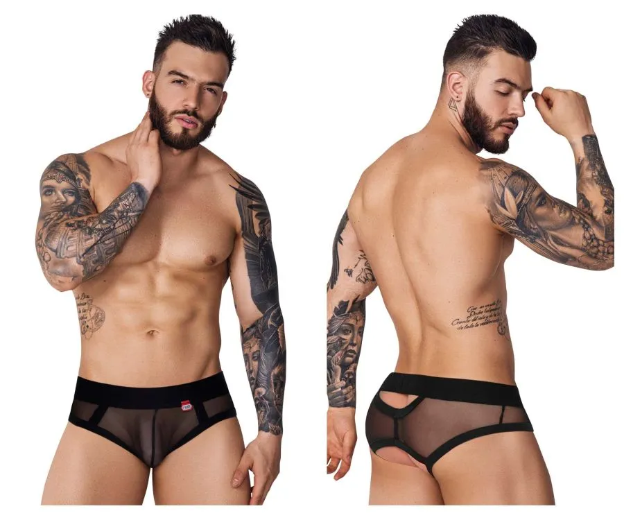 Bekleidung_Pikante_Herrenunterwäsche Pikante PIK 1091 Strapazierfähige Mesh-Slip Farbe Schwarz